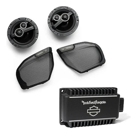 Harley-davidson Rockford Fosgate Speakers Stage 2 + Amp 500w