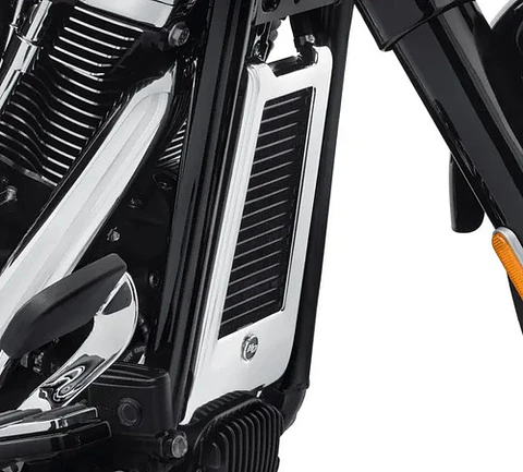 Capa Acabamento Cromado Radiador Harley-davidson Softail 18+