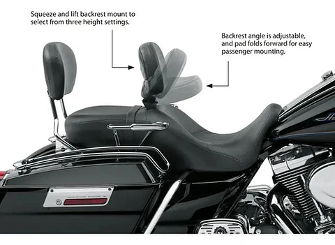 Harley-davidson Touring Comfort Stitch Rider Backrest