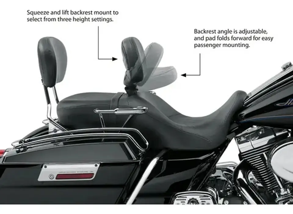 Harley-davidson Touring Comfort Stitch Rider Backrest 2