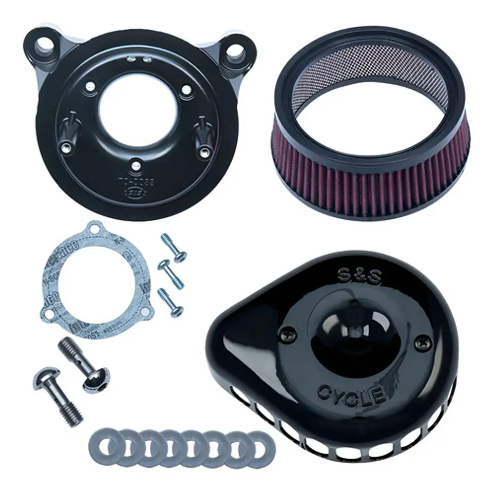 S&s Cycle Filtro Ar Mini Teardrop Preto 170-0438 Hd 1