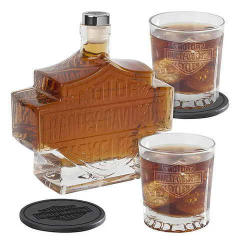 Harley-davidson Bar & Shield Decanter Set 99325-21vx