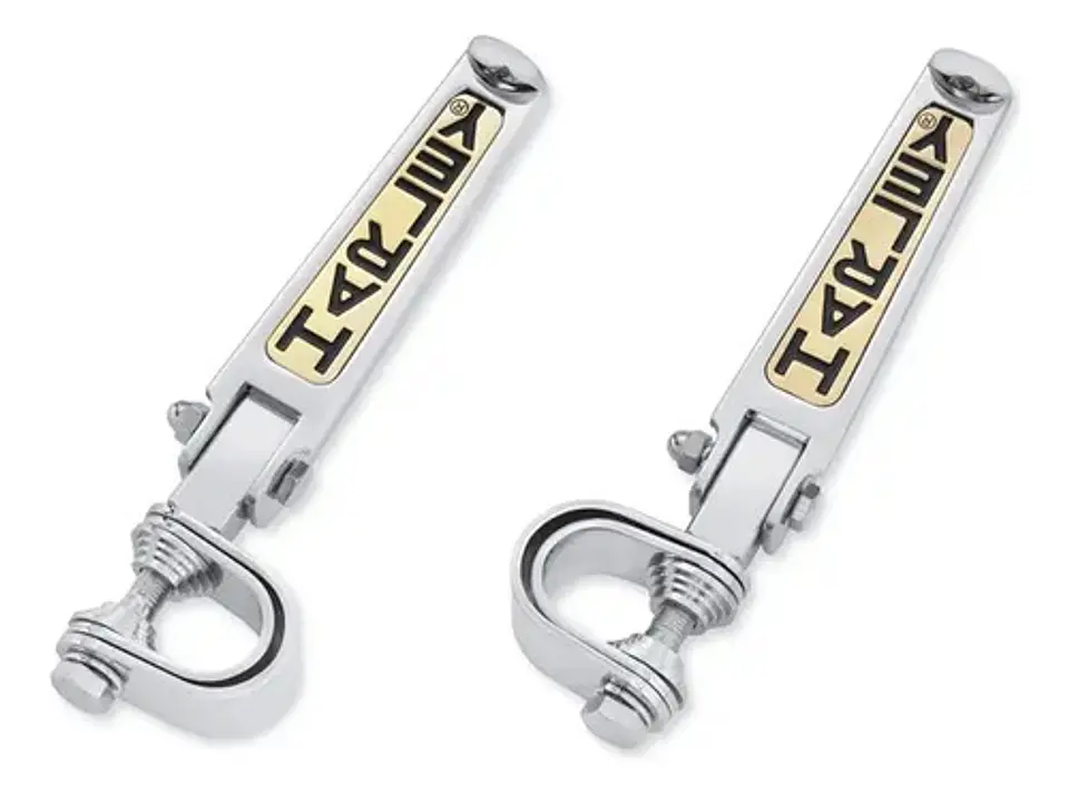 Harley-davidson Custom Harley Scripted Footpegs 49102-86t 1