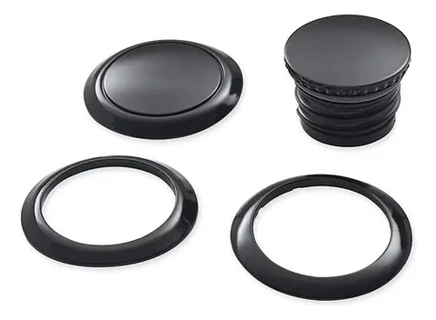Harley-davidson Softail 18-21 Flush-mount Fuel Cap Kit Black