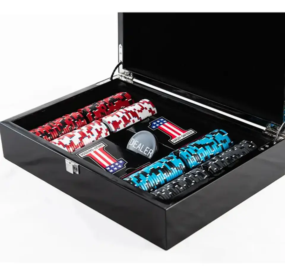 Harley-davidson H-d #1 Poker Set Kit 98148-25vx 1