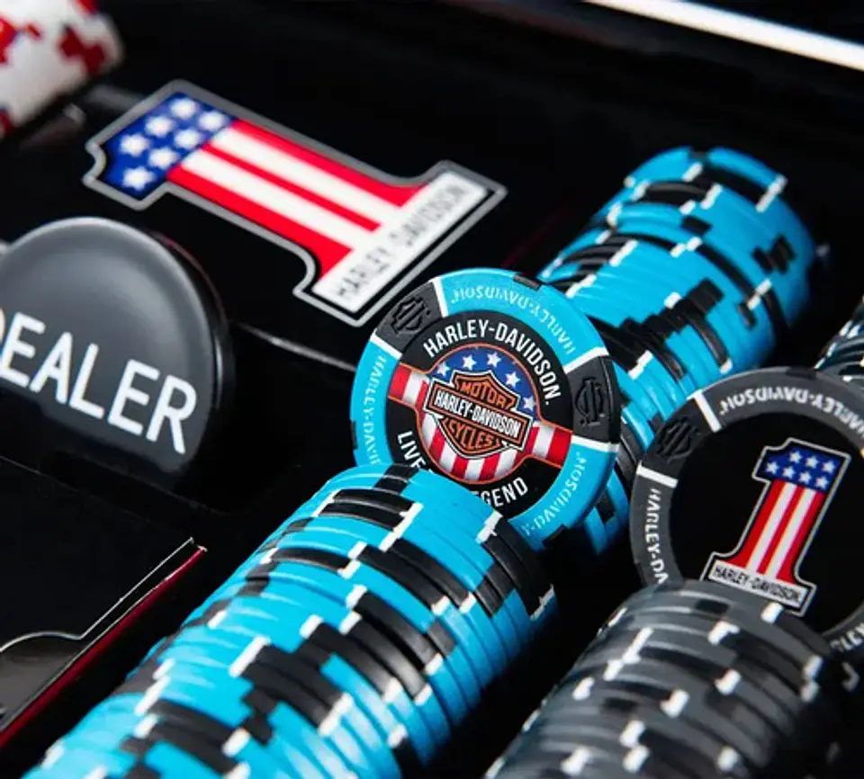 Harley-davidson H-d #1 Poker Set Kit 98148-25vx 4