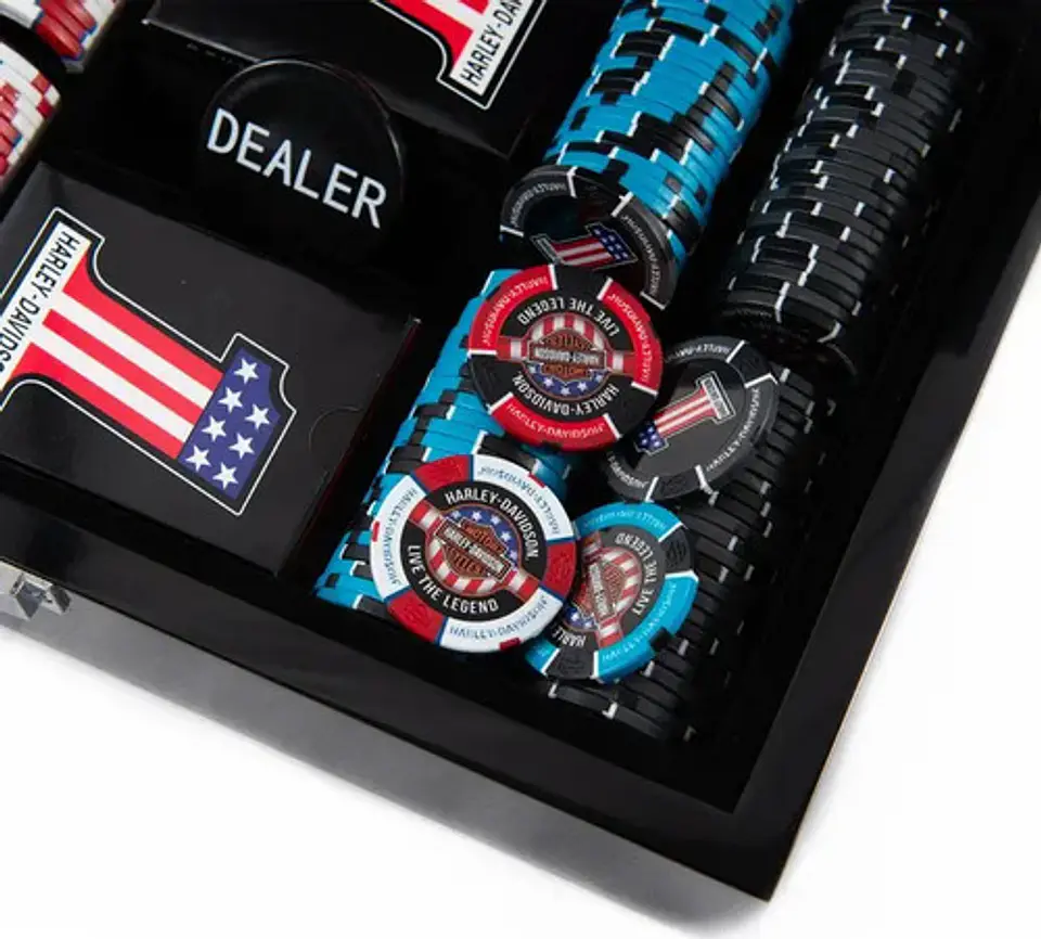 Harley-davidson H-d #1 Poker Set Kit 98148-25vx 6