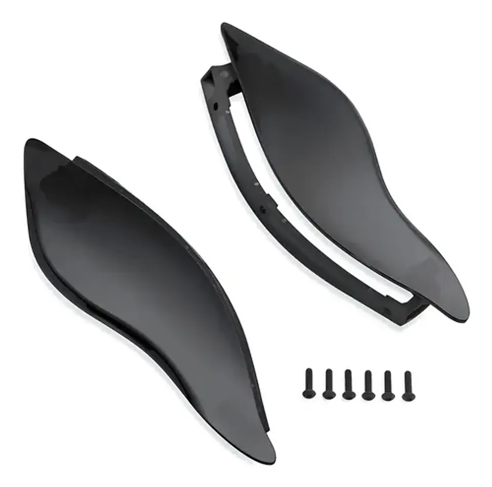 Harley-davidson Glide Adjustable Air Deflector - Dark Smoke 1