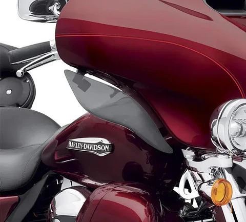 Harley-davidson Glide Adjustable Air Deflector - Dark Smoke