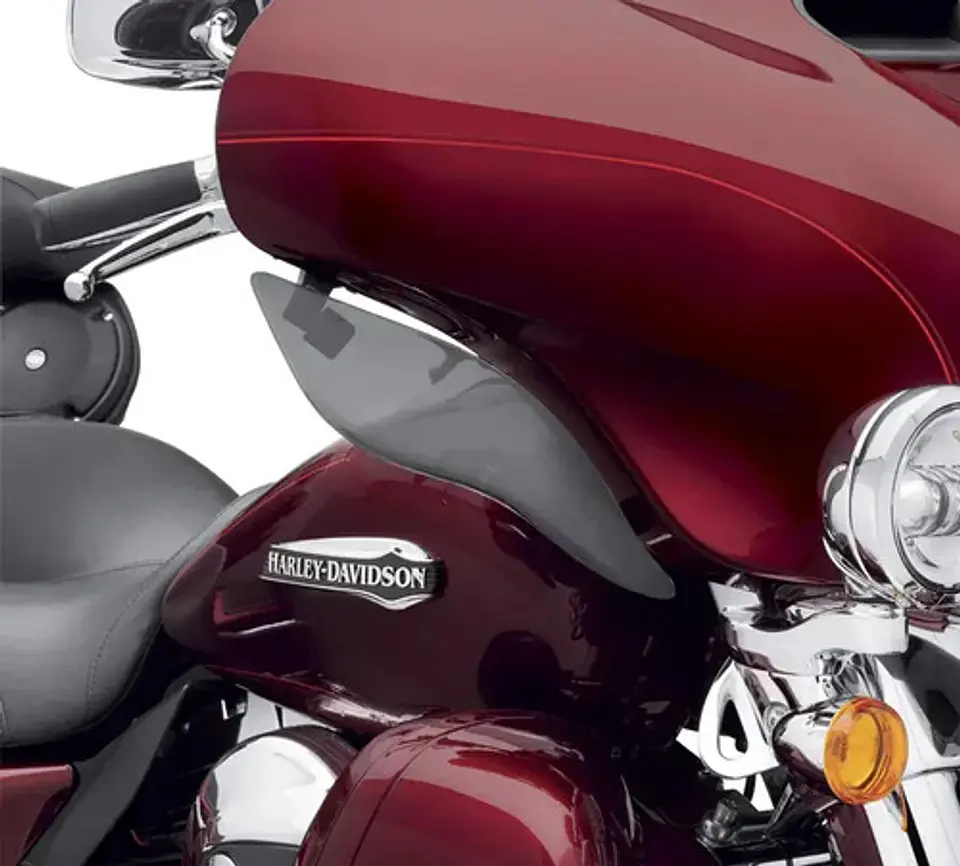 Harley-davidson Glide Adjustable Air Deflector - Dark Smoke 2