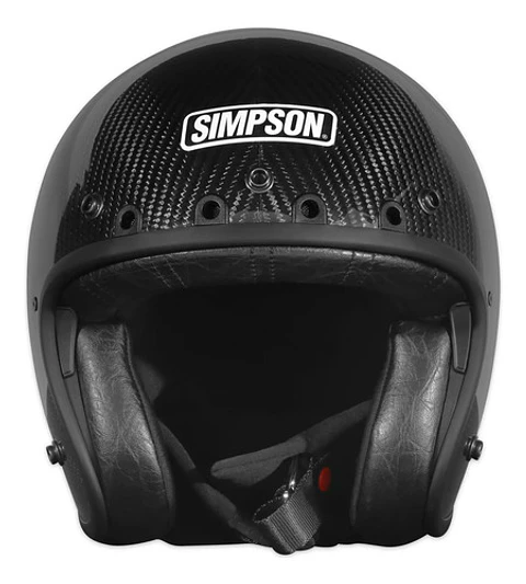Simpson Motorcycle Chopper Helmet Carbon Fiber