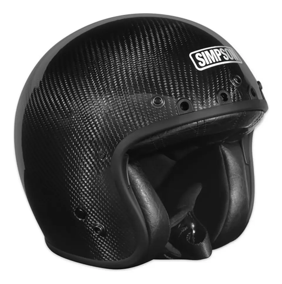 Simpson Motorcycle Chopper Helmet Carbon Fiber 4