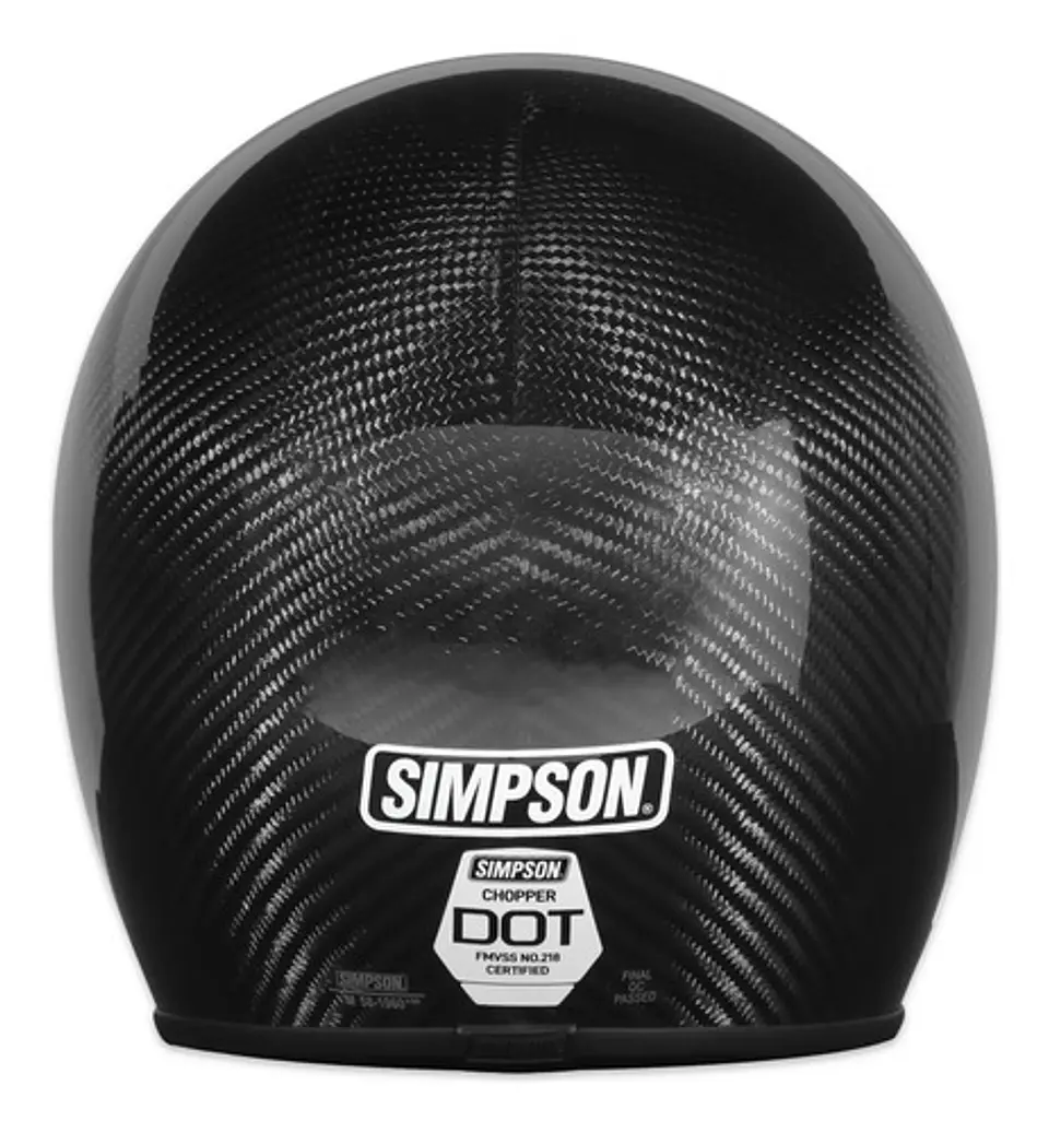 Simpson Motorcycle Chopper Helmet Carbon Fiber 5