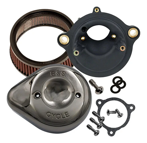 S&s Cycle Filtro Ar Stealth Teardrop Lava Chrome Harley