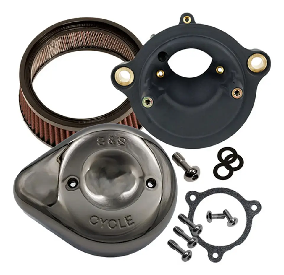 S&s Cycle Filtro Ar Stealth Teardrop Lava Chrome Harley 1