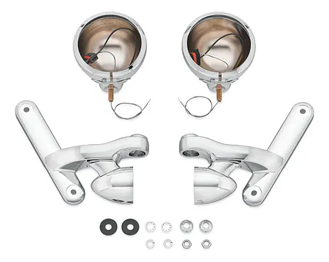 Harley-davidson Touring Custom Auxiliary Lighting Kit Chrome