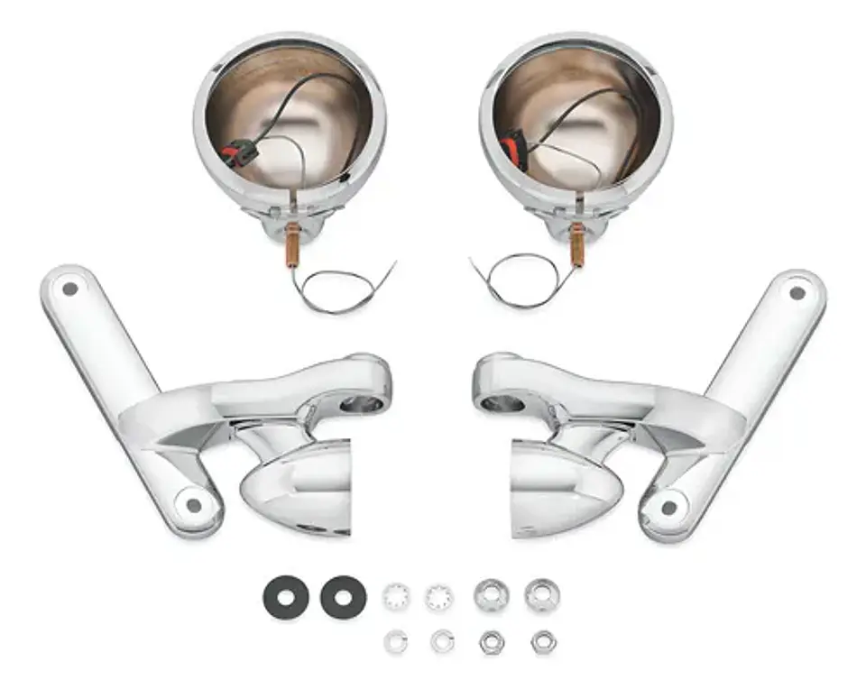 Harley-davidson Touring Custom Auxiliary Lighting Kit Chrome 1
