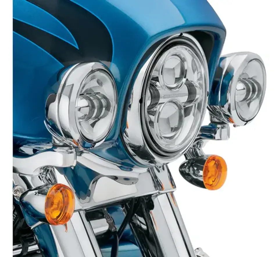 Harley-davidson Touring Custom Auxiliary Lighting Kit Chrome 3