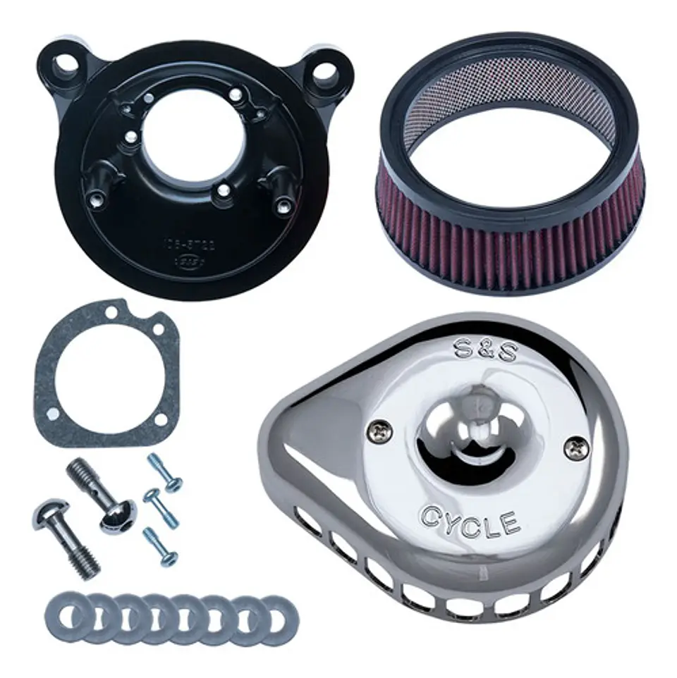 S&s Cycle Filtro Ar Mini Teardrop Cromado 170-0441 Harley 1
