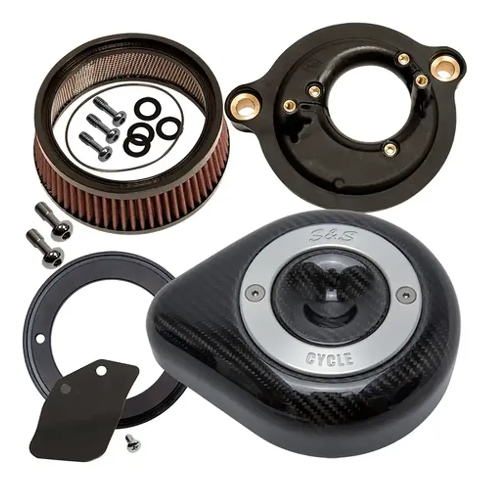 S&s Cycle Filtro Ar Stealth Air Cleaner Carbon Fiber Hd M8 3