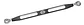 Harley-davidson Slotted Black Anodized Gear Shift Linkage - Thumbnail 1