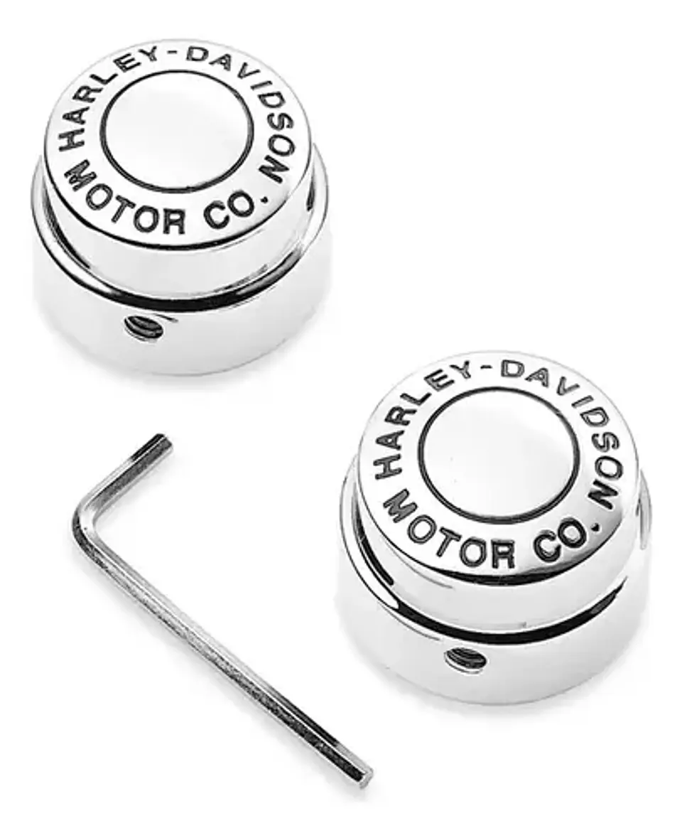 Harley-davidson Motor Co. Front Axle Nut Covers 44148-07a 2