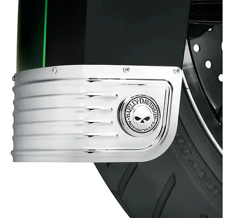 Harley-davidson Front Fender Skirt Willie G Skull Medallion