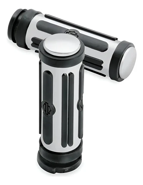 Harley-davidson 2008-2025 Chrome And Rubber Hand Grips