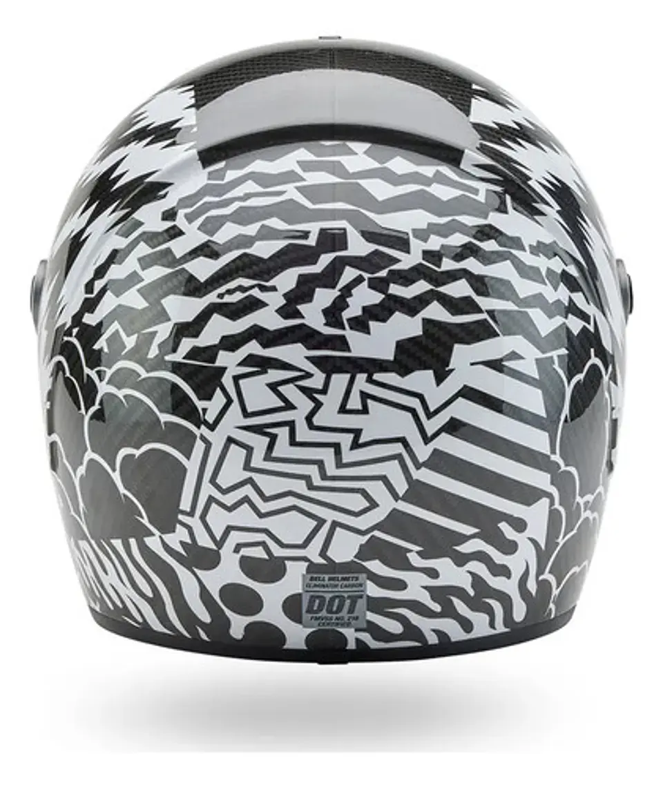 Bell Eliminator Carbon Deathspray Black/white 2