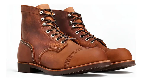 Red Wings Shoes Heritage Iron Ranger Men 6  Boot Leather