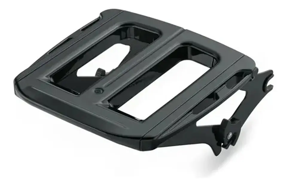 Harley-davidson Adjustable Two-up Gloss Black Luggage Rack 1