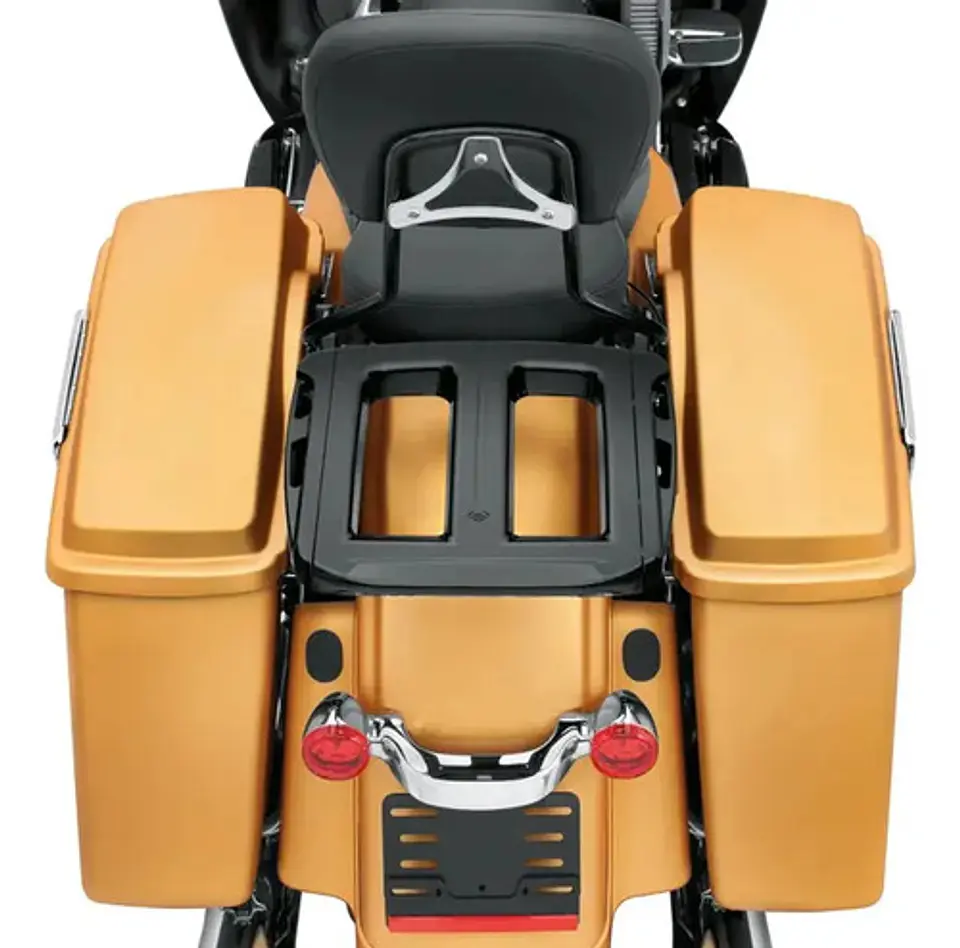 Harley-davidson Adjustable Two-up Gloss Black Luggage Rack 3