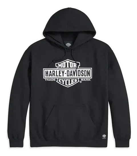 Harley-davidson Men's Tm Bar &shield Pullover Hoodie
