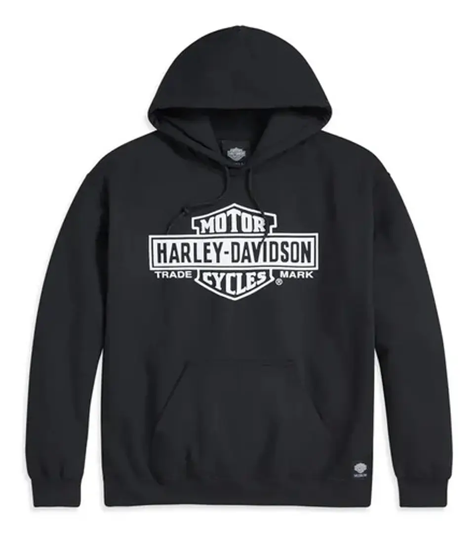 Harley-davidson Men's Tm Bar &shield Pullover Hoodie 1
