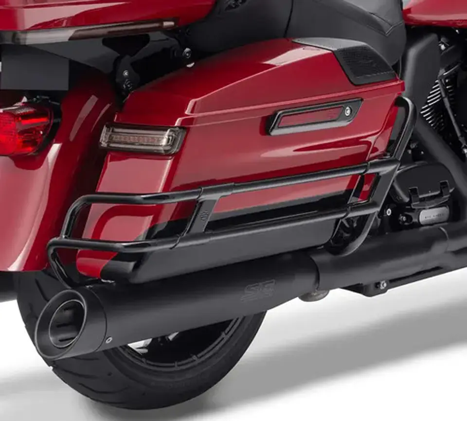 Harley-davidson Saddlebag Guard Rails Black 90201902 2