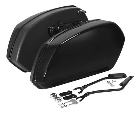Tcmt Saddlebags + Brackets For Harley-davidson Softail 2018+