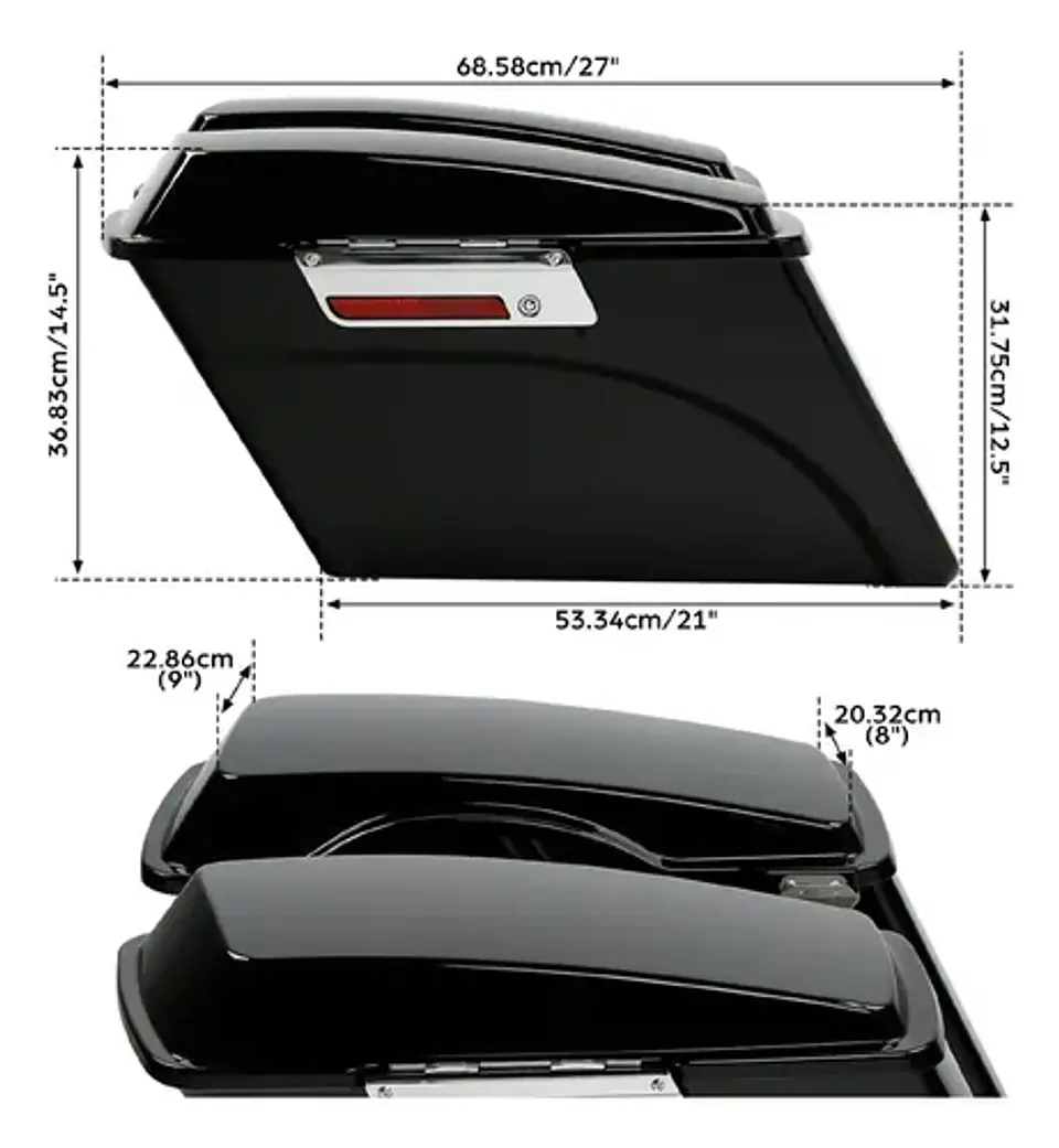 Alforje Rígido Para Harley-davidson Touring 1993-2013 5