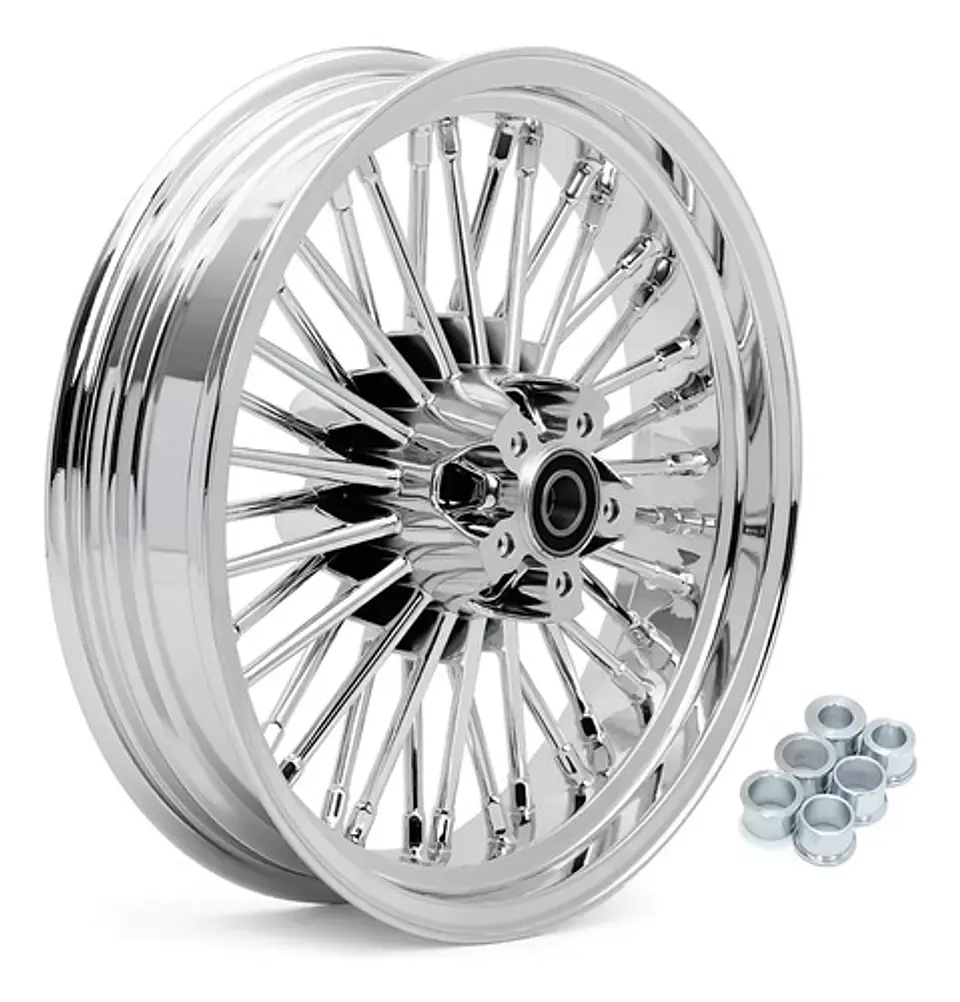 Fat Spoke Rear Wheel 16 X 3,5 Harley-davidson Chrome 1