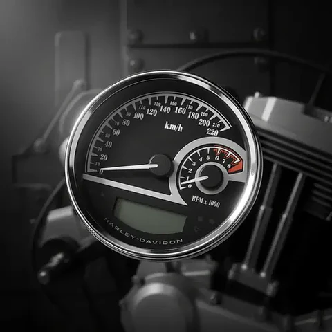 Harley-davidson Black Dial Analog Speedometer/tachometer