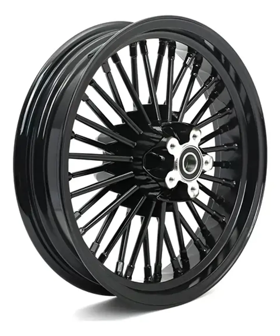 Fat Spoke Rear Wheel 16 X 3,5 Harley-davidson Black 1