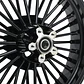 Fat Spoke Rear Wheel 16 X 3,5 Harley-davidson Black - Thumbnail 4