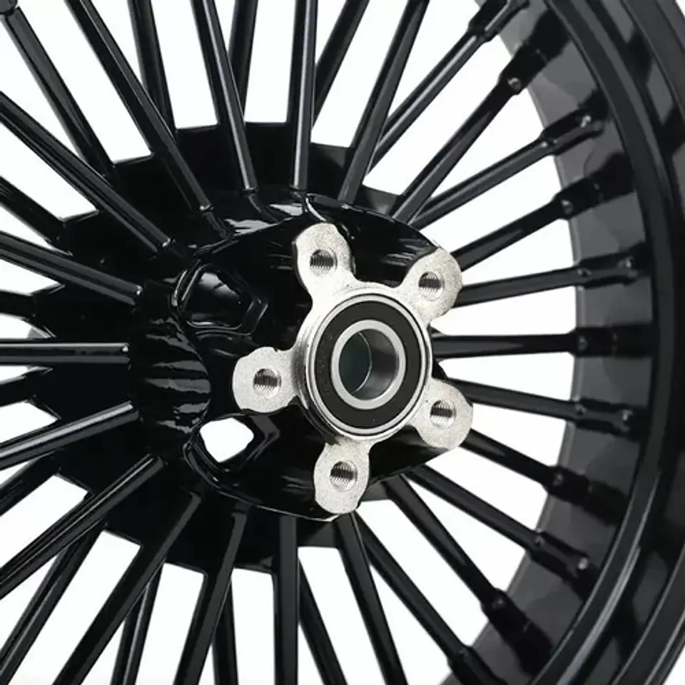 Fat Spoke Rear Wheel 16 X 3,5 Harley-davidson Black 4