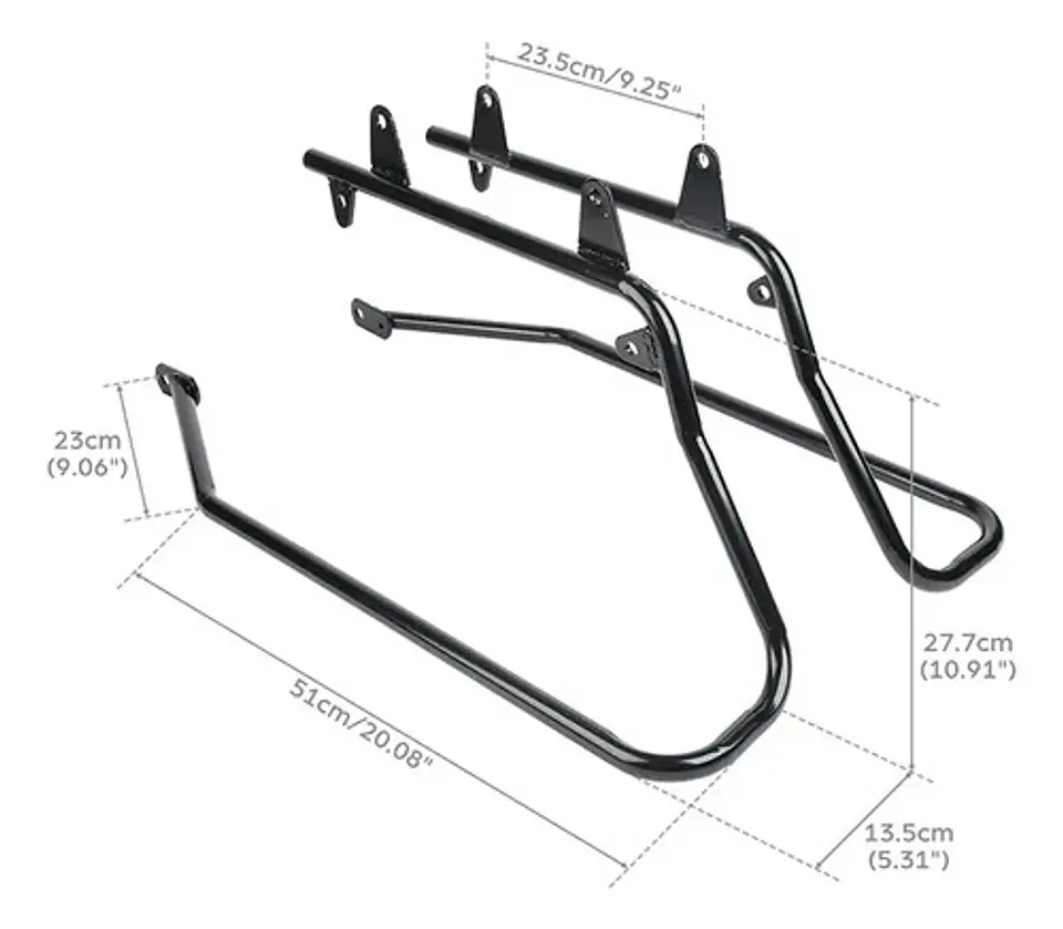 Kit Suporte Alforje Para Harley-davidson Softail 4