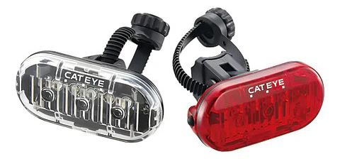 Kit Iluminação Bicicleta Led Cateye Omni 3 Frontal Traseira