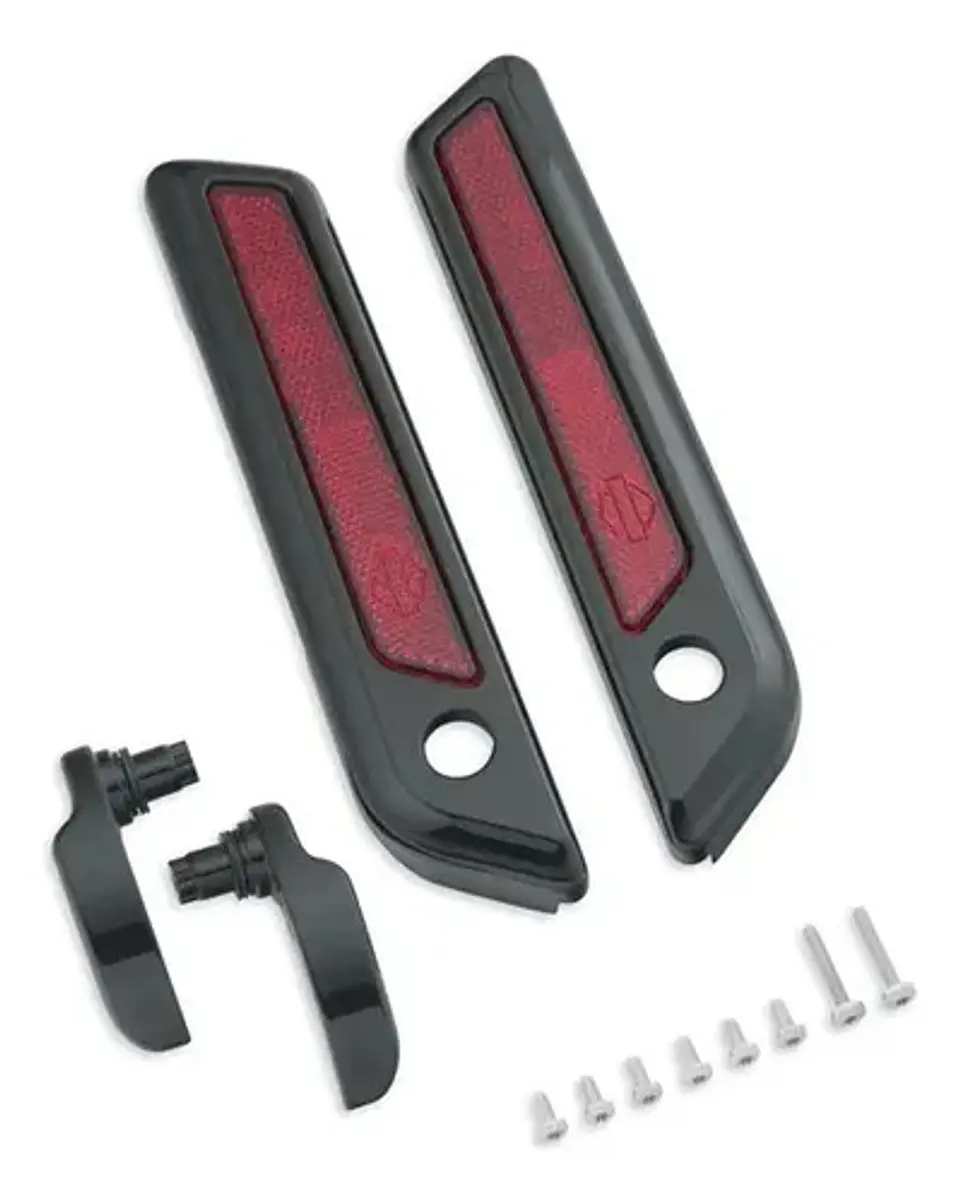 Harley-davidson Gloss Black Saddlebag Latch And Hinge Kit 1