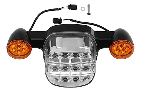 Tcmt Lanterna Traseira Led + Setas Para Harley Low Rider
