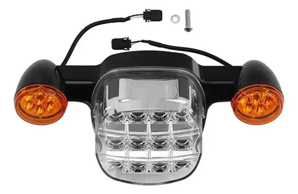 Tcmt Lanterna Traseira Led + Setas Para Harley Low Rider 1