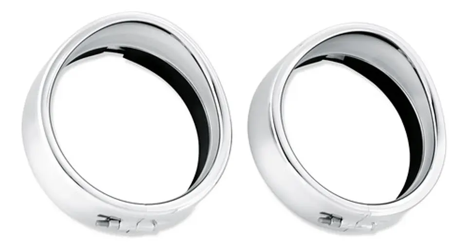 Harley-davidson Visor Style Passing Lamp Trim Ring 69732-05 2