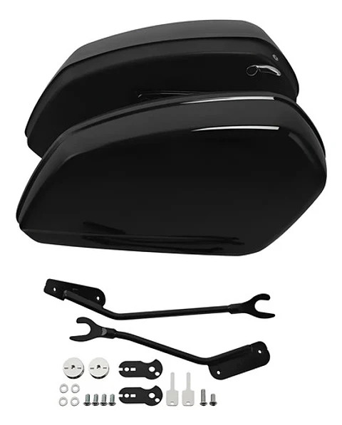 Tcmt Saddlebags + Brackets For Harley-davidson Low Rider
