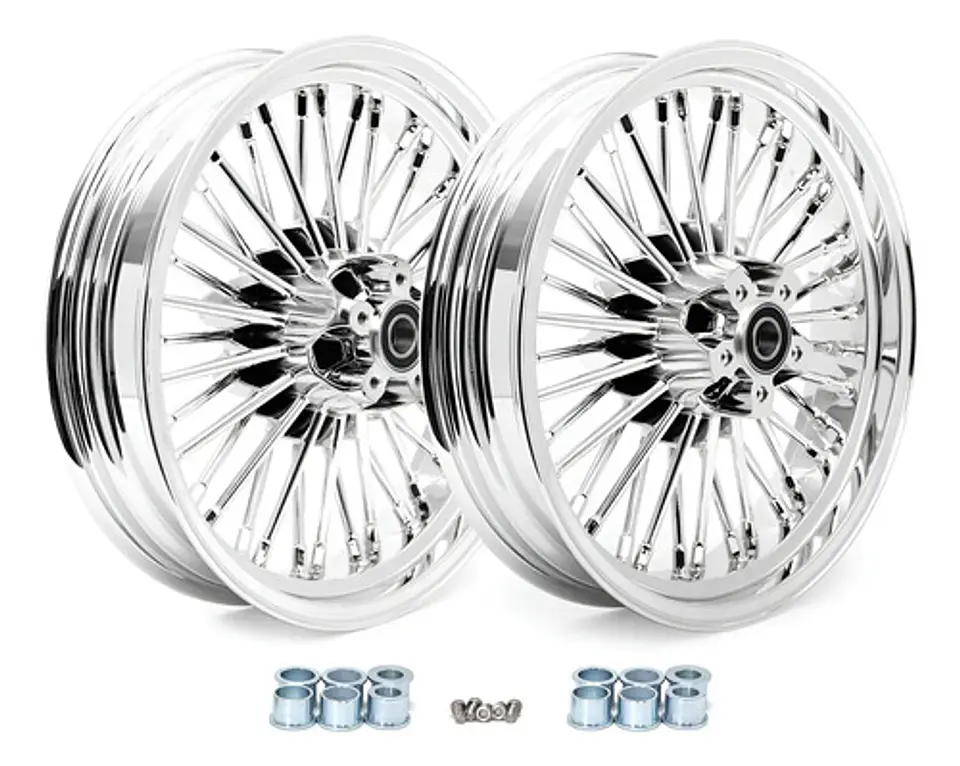 Fat Spoke Wheel Set 16 X 3,5 Harley-davidson Chrome 1